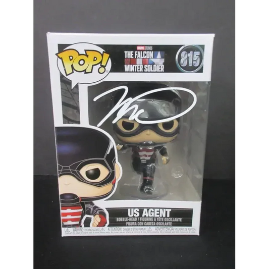 Wyatt Russell signed Funko Pop US Agent bobble-head figure with COA, autographed collectible
