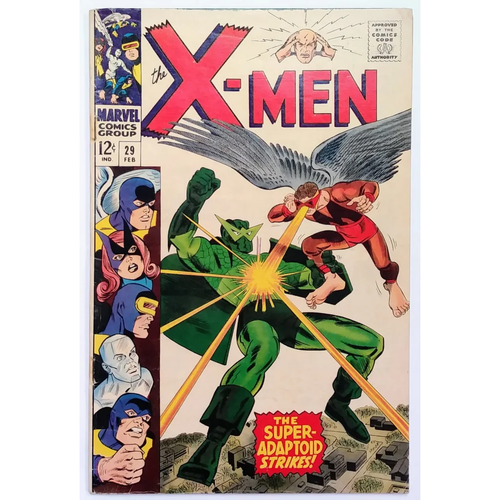 1970s Marvel Comics X-Men cover with Super-Adaptoid battle