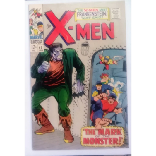 X-Men Issue 40 Marvel Comics cover with green red monster