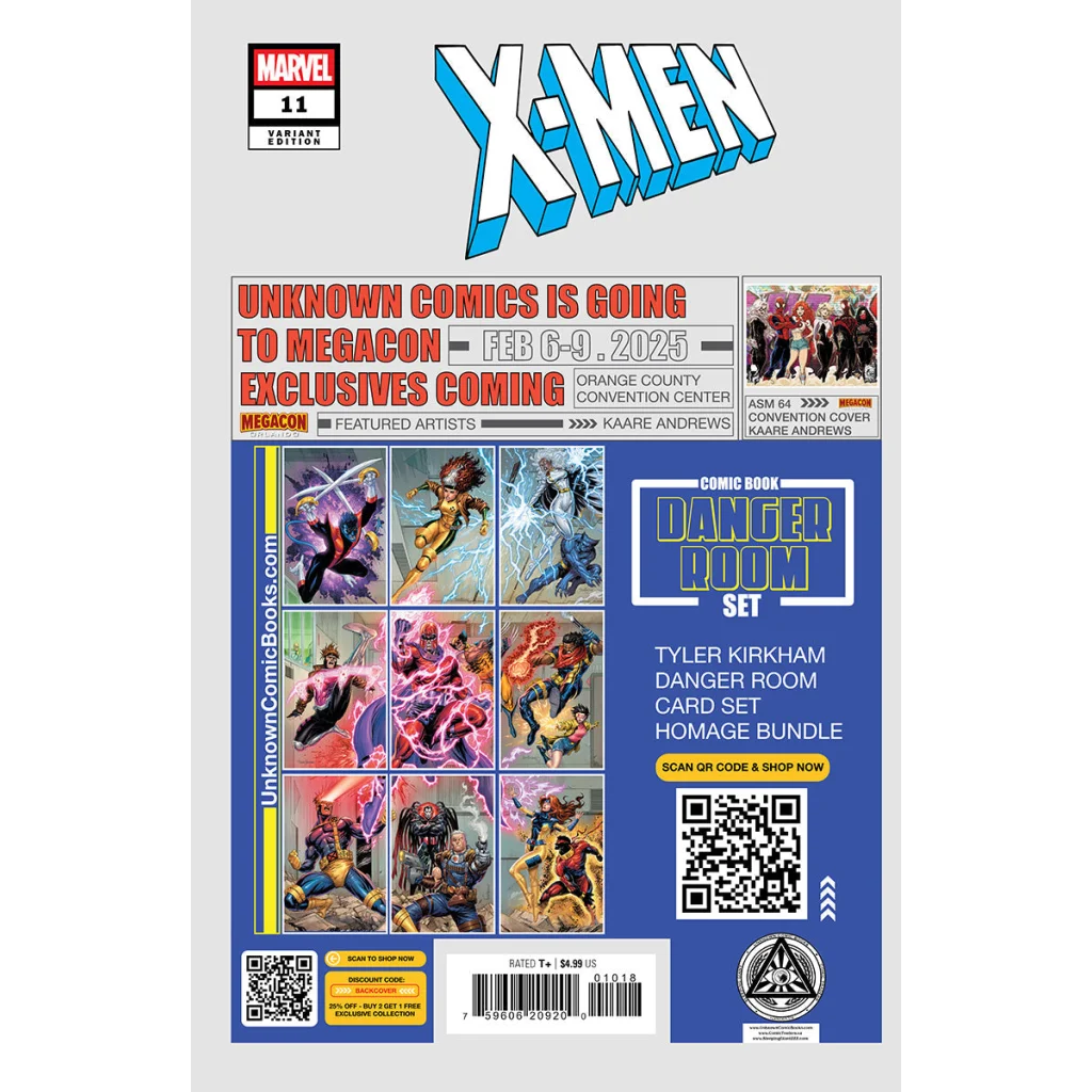 X-Men #11 comic cover by Alexander Lozano with vibrant blue and red design