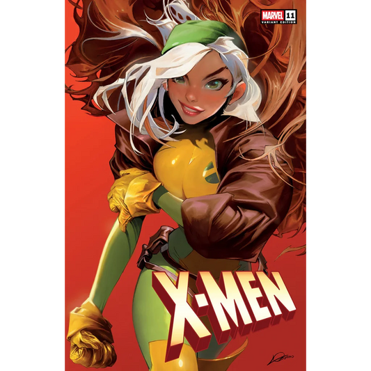 Marvel X-Men comic book cover with Rogue in green and yellow by Alexander Lozano