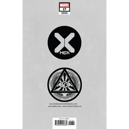Back cover of X-Men #17 Storm The Empire comic with logos and barcode