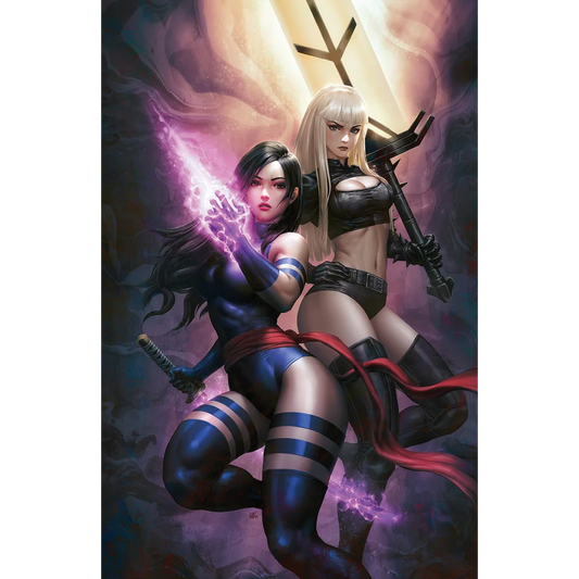 X-Men #5 Kendrick Lim exclusive cover with two fierce female fighters holding swords