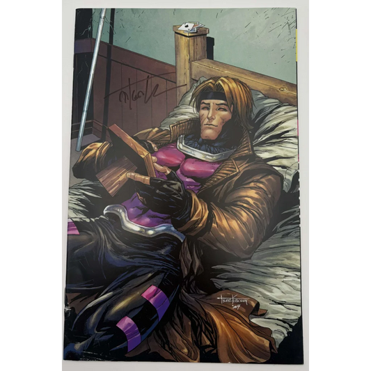 Comic book featuring Gambit in bed from X-Men 97 Tyler Kirkham Unknown Comics Tyler