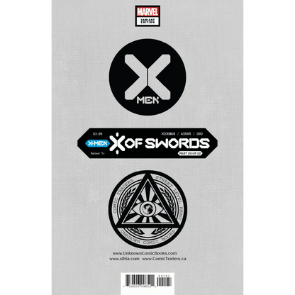 Comic book cover with X-Men and X of Swords logos from X Men Issue 15