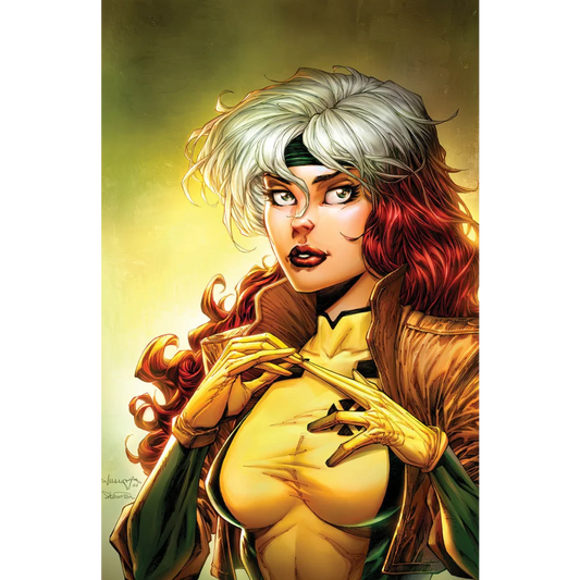 Comic book illustration of Rogue from X-Men for X-Treme Team Scott Williams exclusive