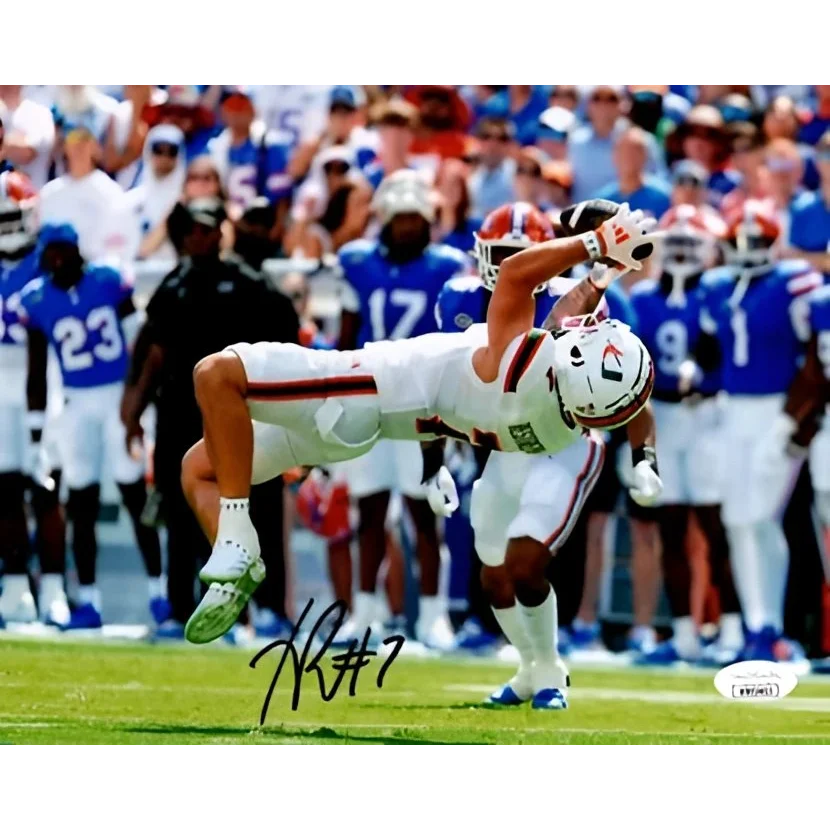 Xavier Restrepo signed 8x10 photo in white red Nike jersey