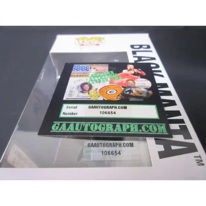 Autographed Black Manta Funko Pop with certificate of authenticity featuring Yahya Abdul Manteen