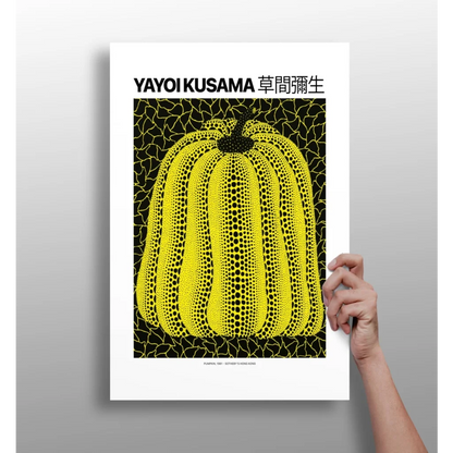 Kusama Pumpkin Insigne Aluminum Prints Glow With Bold Dots | Insigneart USA | vintageantiquesgifts.com