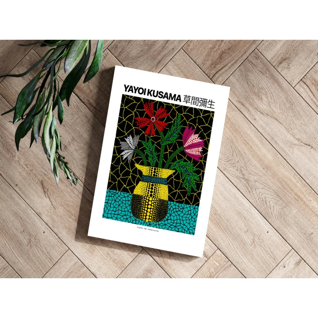 Kusama Inspired Insigne Aluminum Prints Burst with Color | Modern Wall Art Decor | vintageantiquesgifts.com