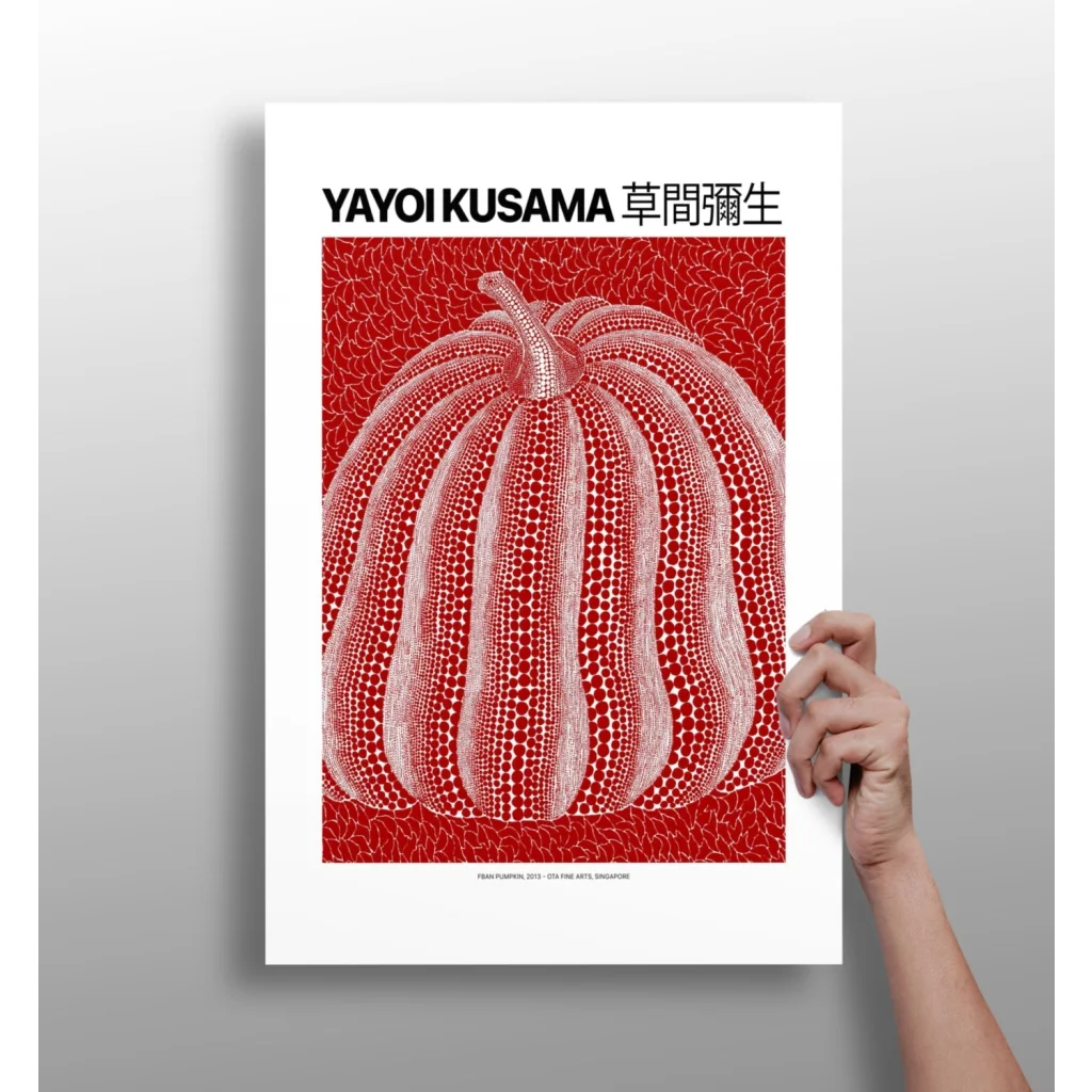 Kusama Pumpkin Insigne Aluminum Prints Bring Bold Pop Art Home | Insigneart USA | vintageantiquesgifts.com