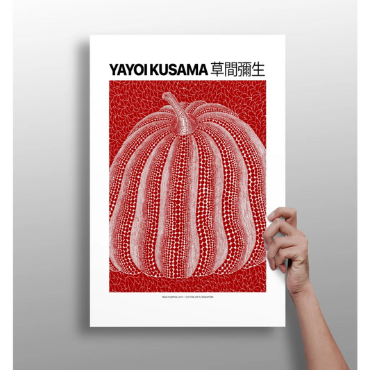 Kusama Pumpkin Insigne Aluminum Prints Bring Bold Pop Art Home | Insigneart USA | vintageantiquesgifts.com