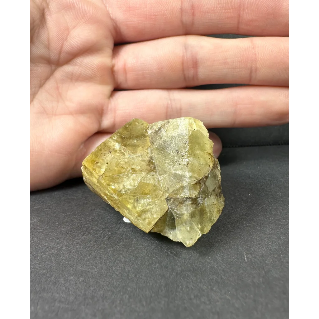 Yellow cubic fluorite cluster: rough translucent yellow-green crystalline specimen