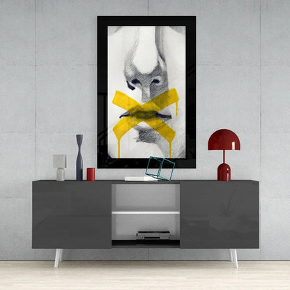 Modern gray sideboard with white legs and open storage compartments