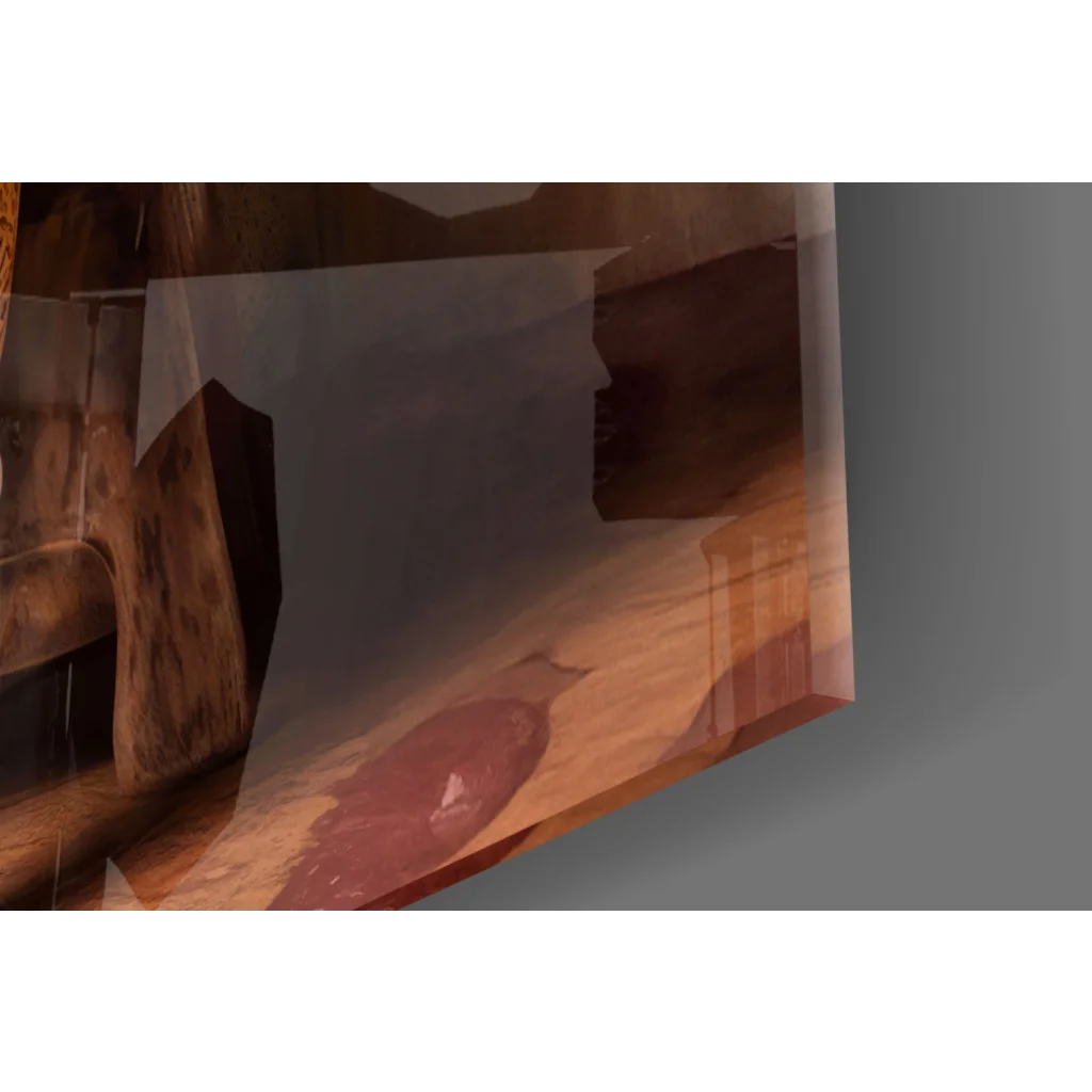 Stylish lion in yellow jacket canvas wall art print