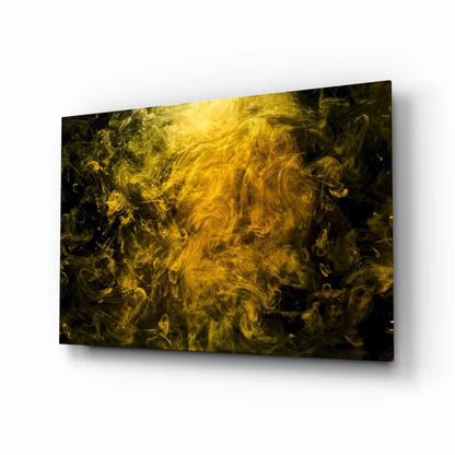 Swirling Golden Abstract Wall Art Canvas Print | Insigneart USA | vintageantiquesgifts.com