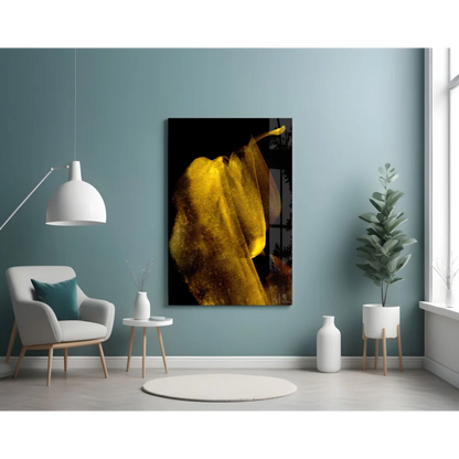 Stunning Golden Glass Wall Art That Transforms Any Room | Contemporary Home Wall Art | vintageantiquesgifts.com