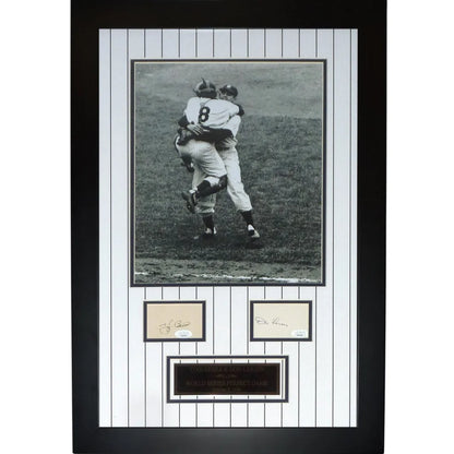Yogi Berra and Don Larsen autographed Yankees deluxe framed 11x14 photo piece