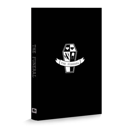 Black book with white coffin design from YUNGBLUD Twisted Tales Deluxe Edition featuring Annapaola Martello and Butch Mapa
