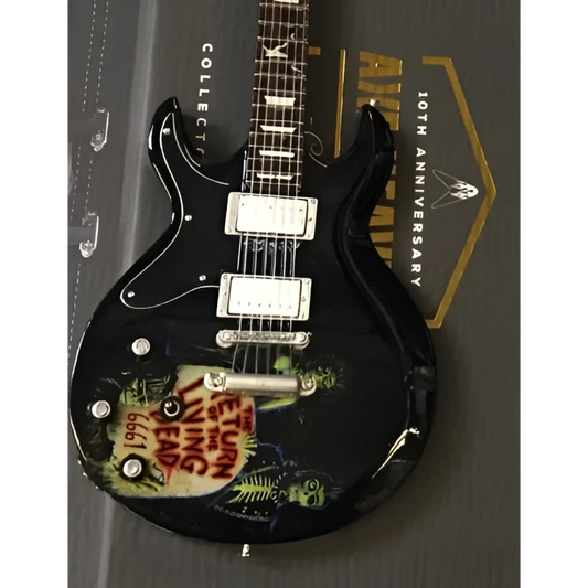 Zacky Vengeance black skull electric guitar Axe Heaven® mini replica