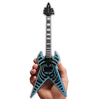 Zakk Wylde Warhammer Pelham Blue Axe Heaven® mini guitar replica