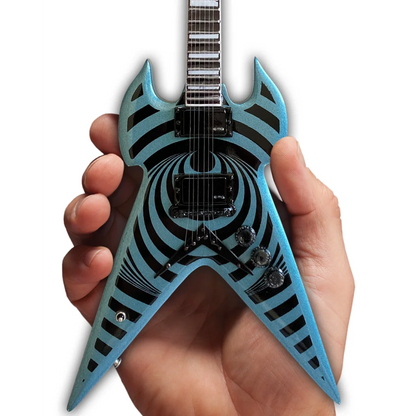 Zakk Wylde Warhammer Pelham Blue Axe Heaven® mini guitar replica