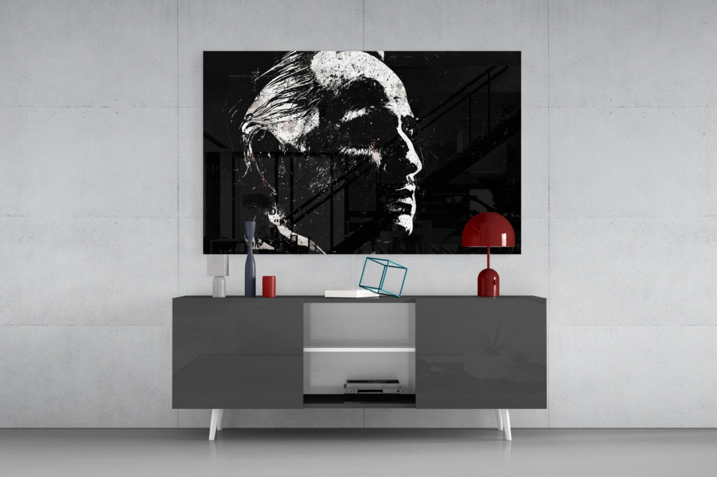 Mafia Boss  Glass Wall Art