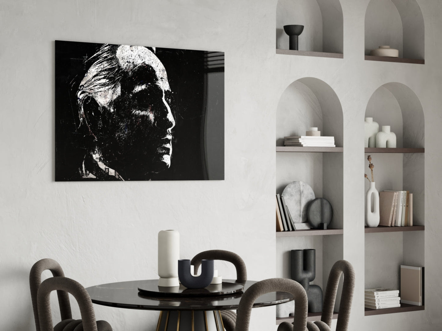 Mafia Boss  Glass Wall Art