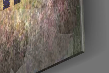 Golden Grunge No Pain No Gain Glass Wall Art
