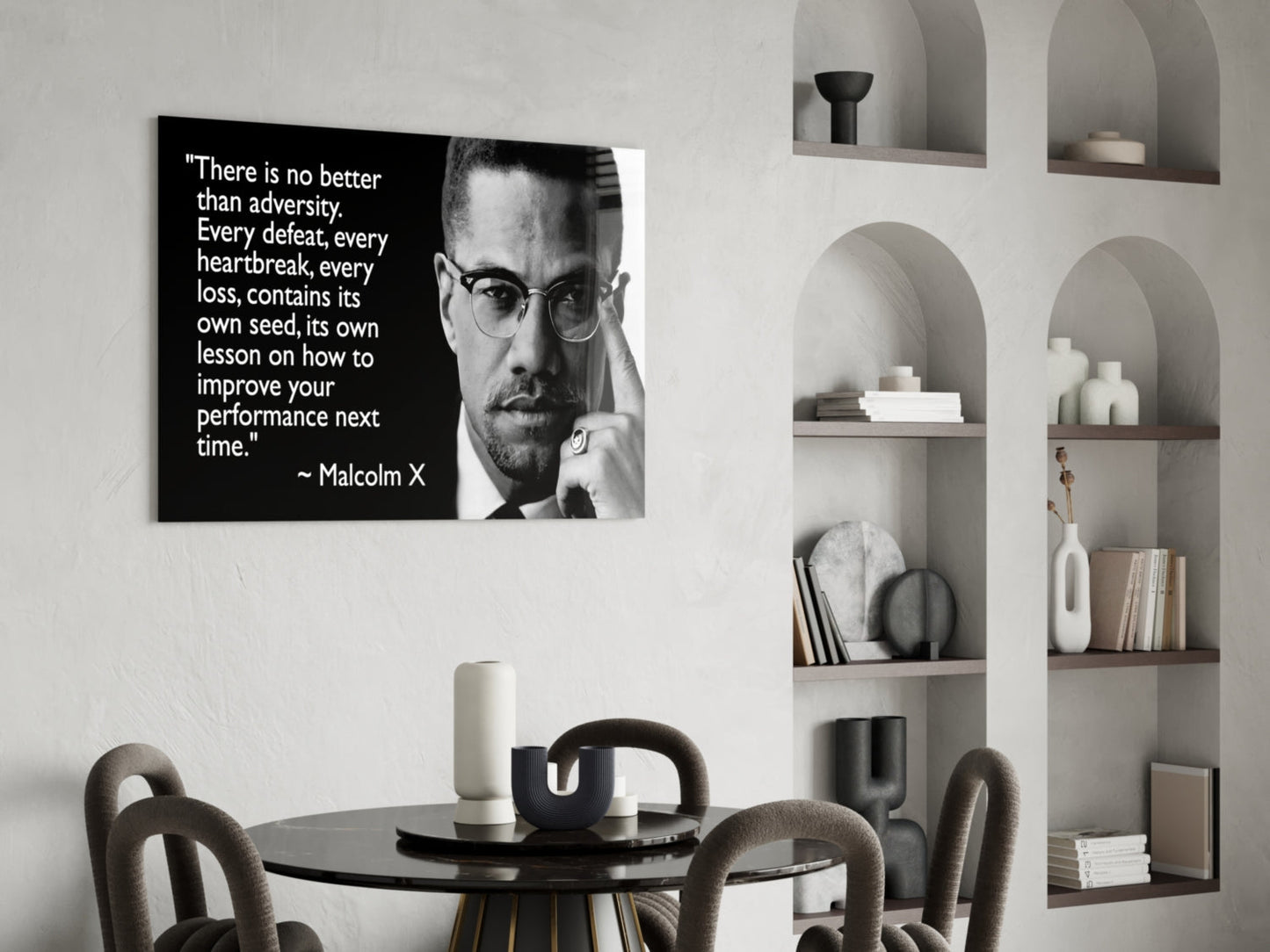 Words of Justice Glass Wall Art