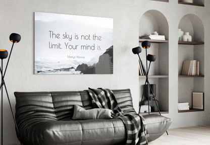 Words of a Silver Screen Siren Glass Wall Art