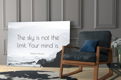 Words of a Silver Screen Siren Glass Wall Art