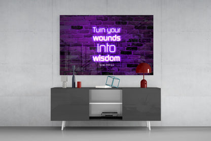Words Of Wisdom Glass Wall Art