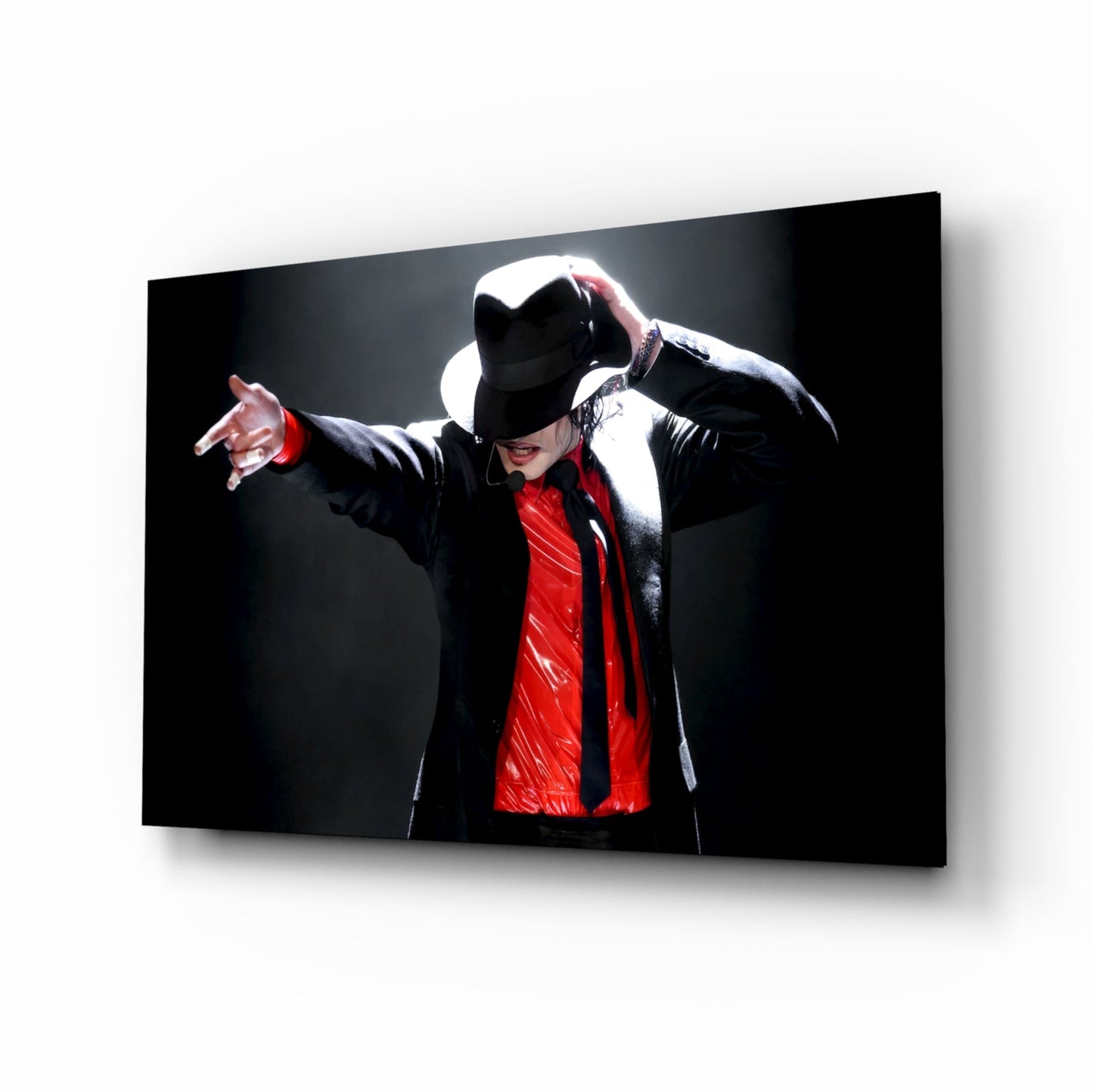 Sequined Glove Dancer Glass Wall Art