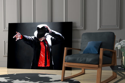 Sequined Glove Dancer Glass Wall Art