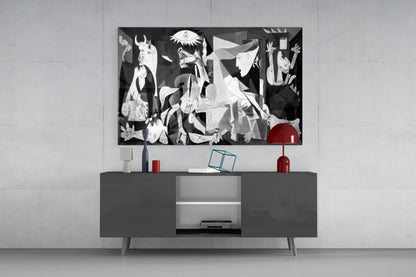 Cubist War Requiem Glass Wall Art