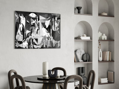 Cubist War Requiem Glass Wall Art