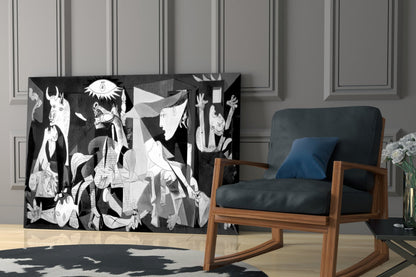 Cubist War Requiem Glass Wall Art
