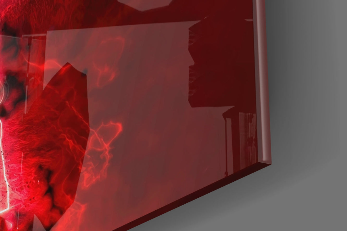 Red Kit Victory Roar Glass Wall Art