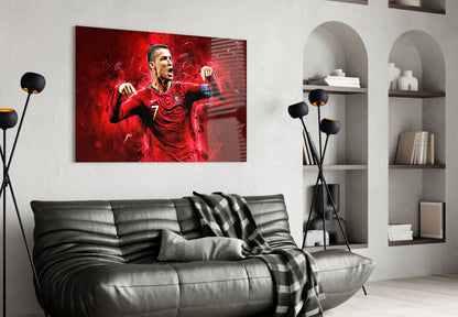 Red Kit Victory Roar Glass Wall Art