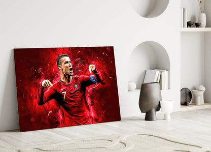 Red Kit Victory Roar Glass Wall Art