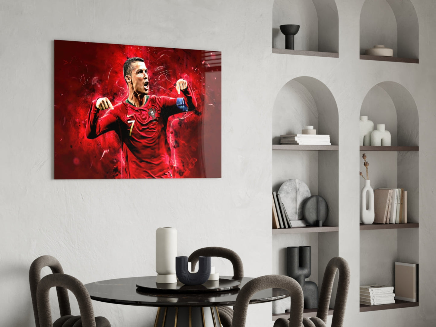 Red Kit Victory Roar Glass Wall Art