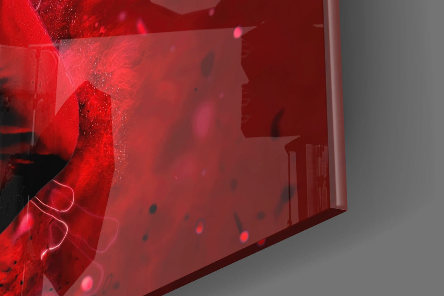 Number Seven Back View Glass Wall Art