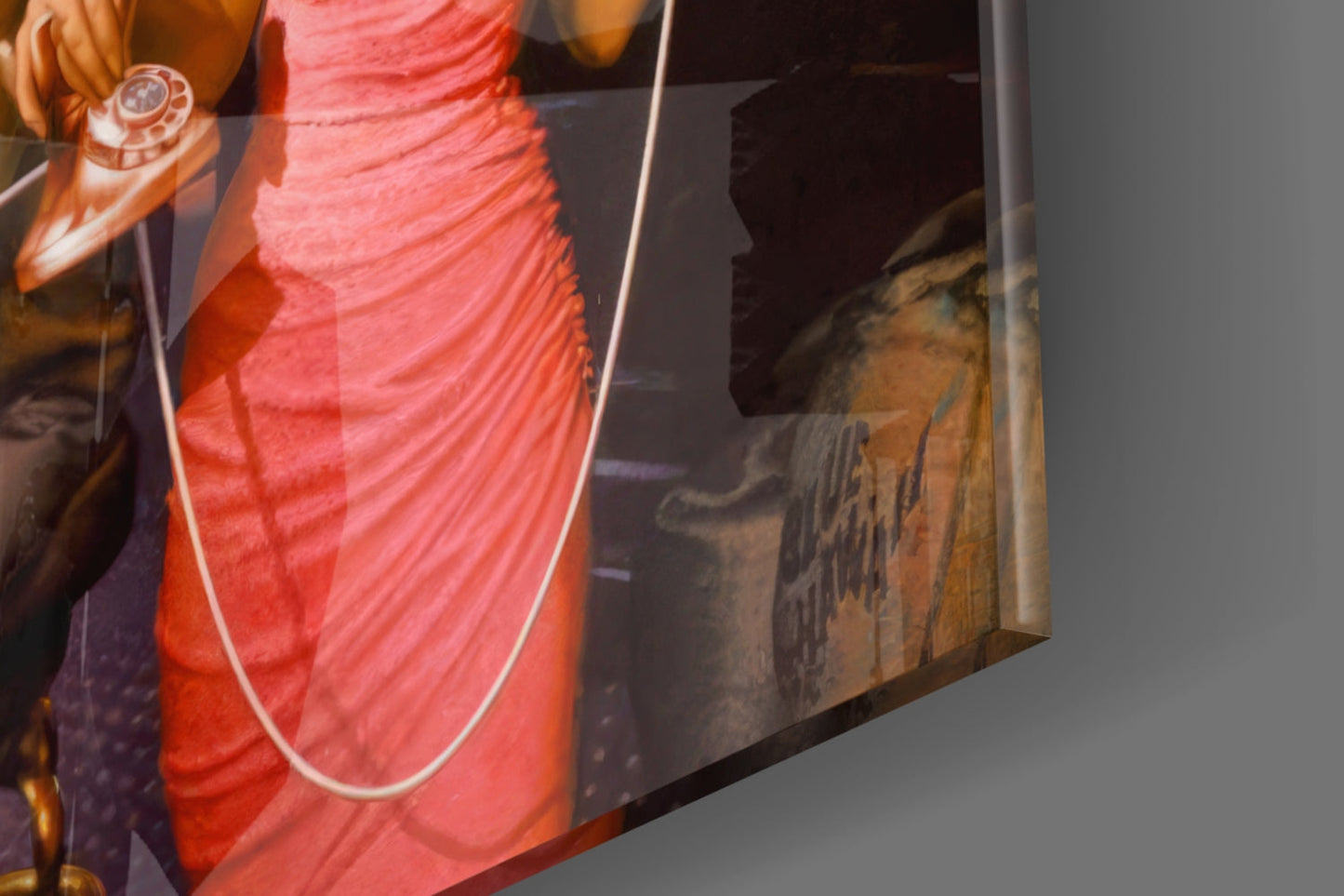 Pink Icons of Old Hollywood Glass Wall Art