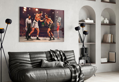 Retro Screen Legends Box Glass Wall Art