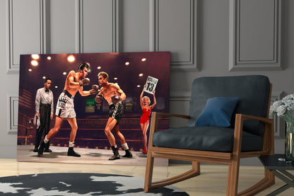 Retro Screen Legends Box Glass Wall Art