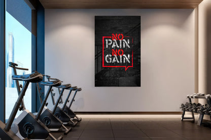 Red Frame Brick Graffiti Quote Glass Wall Art