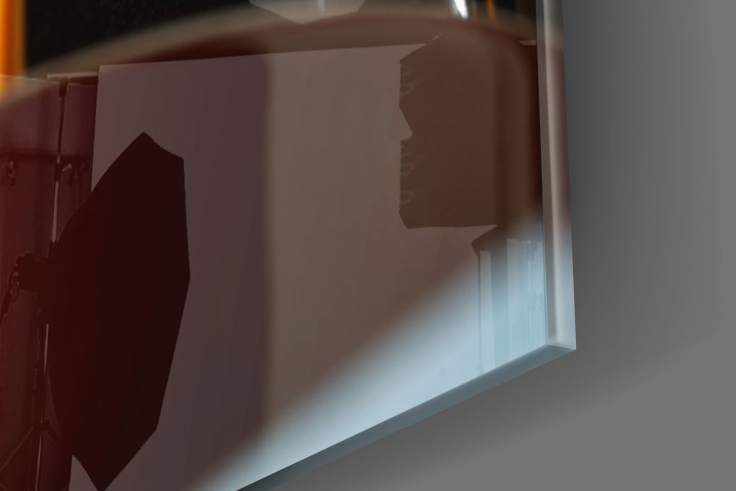 Espresso Pour From Portafilter Closeup Glass Wall Art