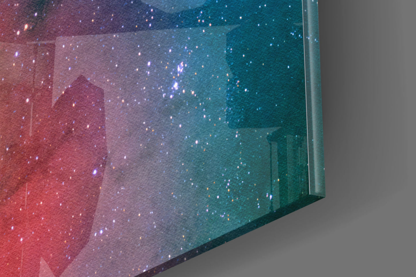Nothing Impossible Galaxy Nebula Verse Glass Wall Art