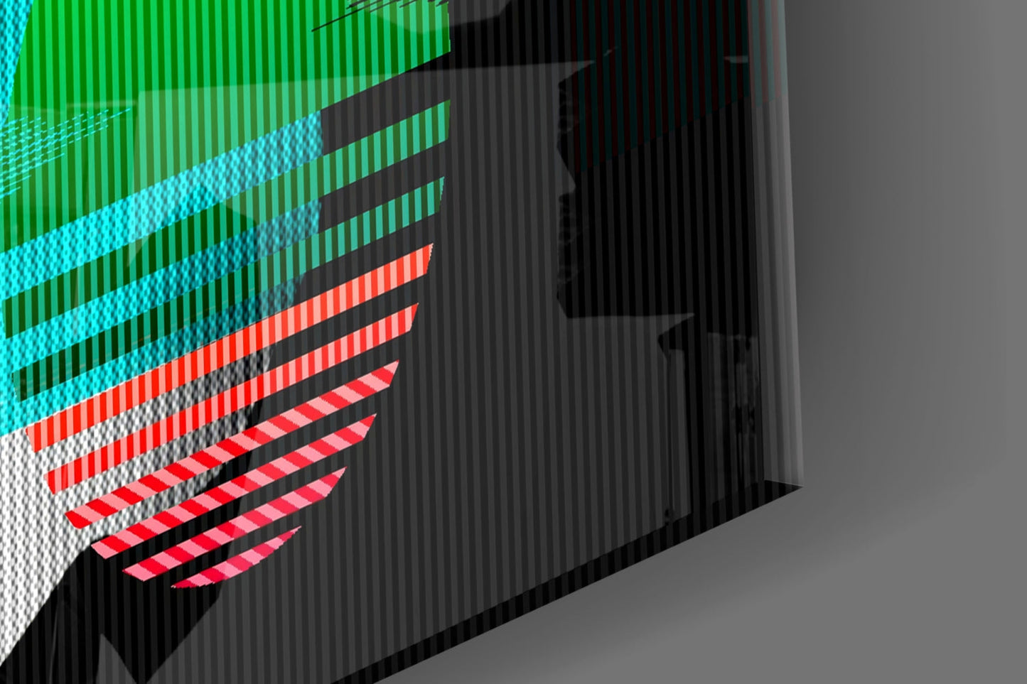 Glitch Bust Retro Sun Glass Wall Art